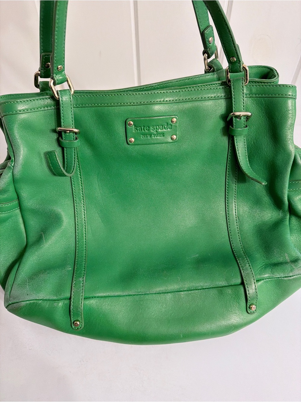 kate spade Green Leather Tote